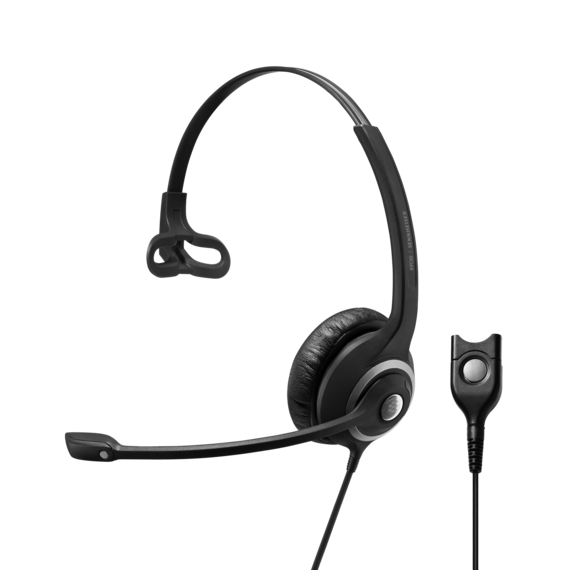 1000514 IMPACT SC230 Wired, robust, single-sided headset with Easy Disconnect, optimized for use with desk phones. 