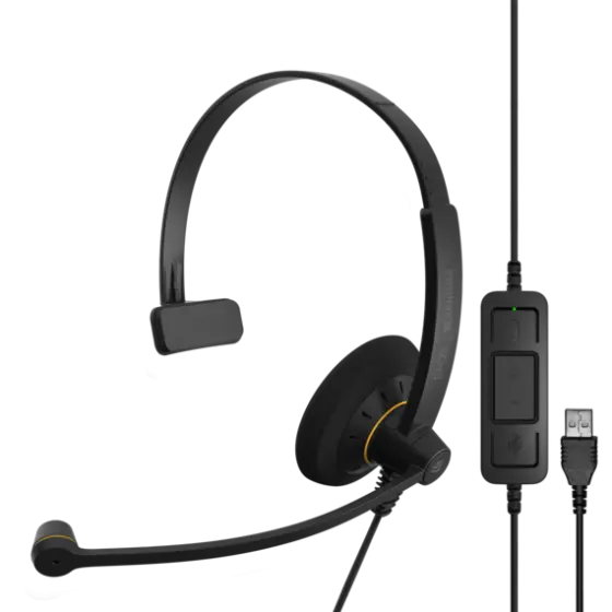 1000550 IMPACT SC30 USB ML Wired, single-sided headset with USB connectivity to PC/softphone Epos
