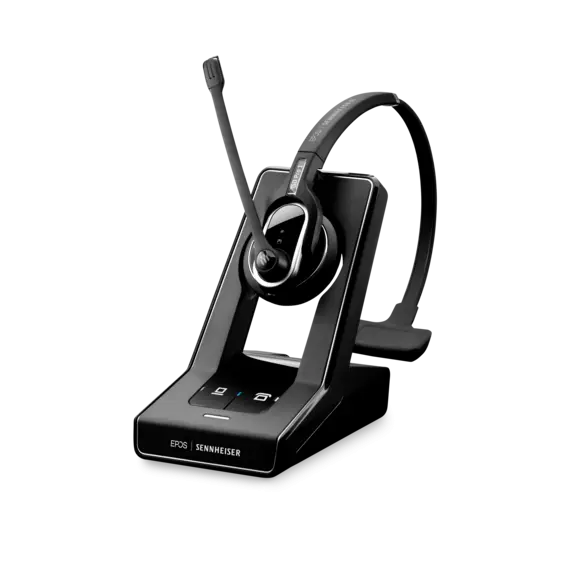 1000562 IMPACT SDPRO 1 ML - US Premium, single-sided, wireless DECT headset with dual-connectivity for desk phone and PC/softphone. Epos