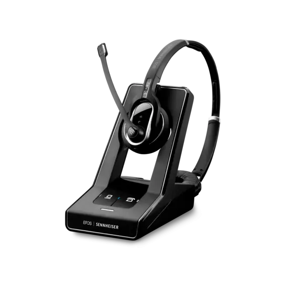 1000563 IMPACT SDPRO 2 ML - US Premium, double-sided, wireless DECT headset with dual-connectivity for desk phone and PC/softphone. Epos