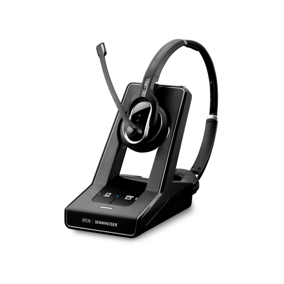 1000563 IMPACT SDPRO 2 ML - US Premium, double-sided, wireless DECT headset with dual-connectivity for desk phone and PC/softphone. 