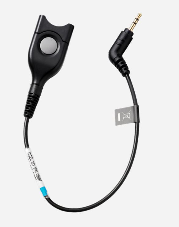 1000848 EPOS cable Standard Bottom Cable ED to 2.5mm 3 pole Epos