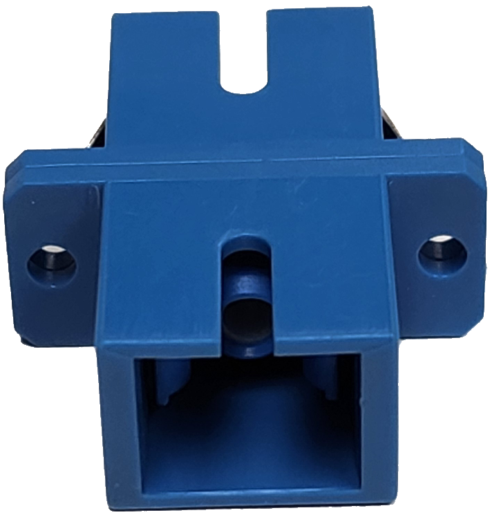 GD-FIB-1152 SC-APC (single) SM Adapter with Rim Blue