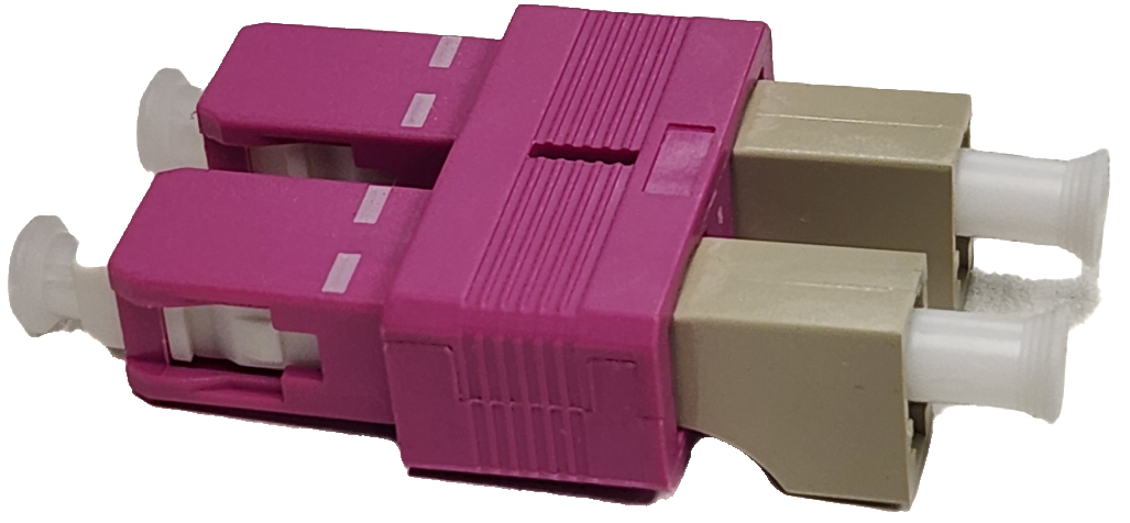 GD-FIB-1154 Converter LC (F)- SC (M), MM Duplex Pink