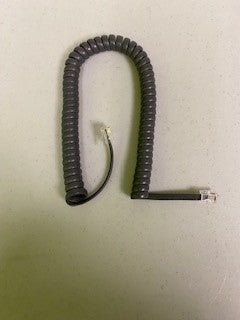 LSH-407MM-15 7FT HANDSET CORD MOD-MOD CHARCOAL GREY Globall