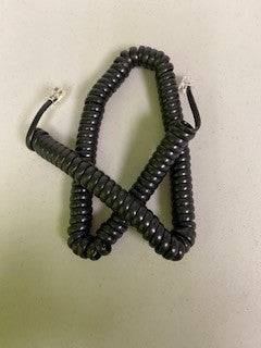 LSH-415MM-02 15FT HANDSET CORD MOD-MOD BLACK Globall