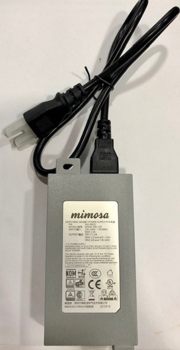 502-00022 Mimosa Gigabit Power over Ethernet (PoE) Injector 50V, 1.2A, 60W. Mimosa Mimosa