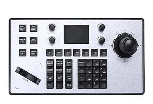 CKB-E2IP IP keyboard controller controls PTZ camera in network and analog modes Winsafe Winsafe