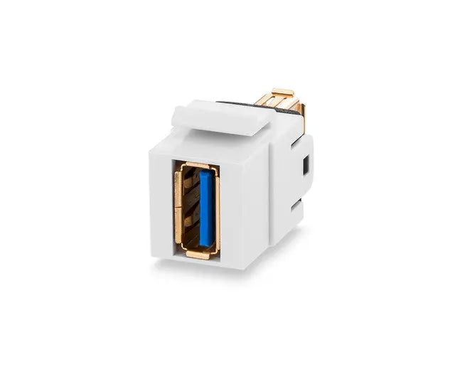 CMK-USB3-SAA-WH Keystone Adapter USB3.0 Standard A(F)-A(F) WH Single Signamax