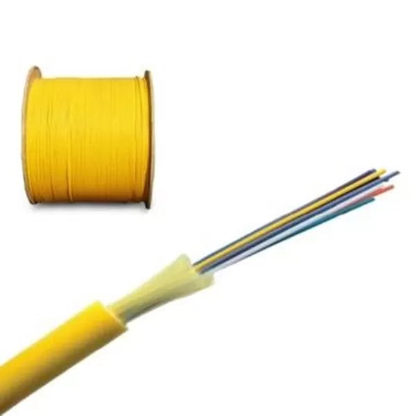 FO-IN-LT-9-6-OFNR OS1 (singlemode) 6 fiber loose tube indoor, per meter, Yellow Hyperline