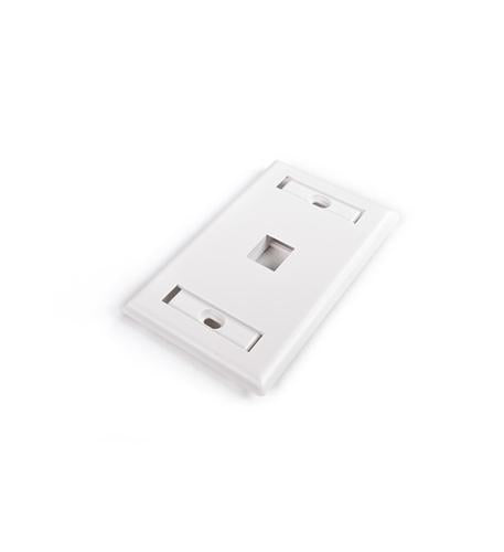 FP-UM-1-WH American Standard Faceplate with Label Window For 1 Keystone White