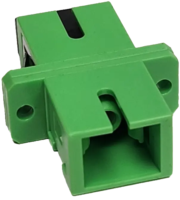 GD-FIB-1153 SC-SC (Single Sx) SM Adapter with Rim Green GLOBALL.CA