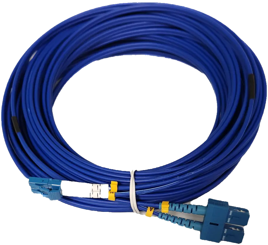 GD-FIB-1163 Armoured Single mode SC-LC SM 3.0mm - 15M LSZH Duplex Blue Globall