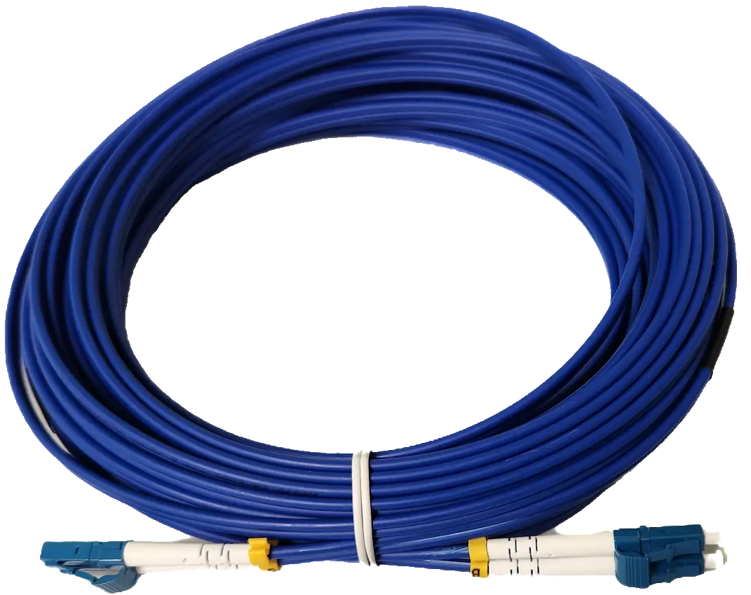 GD-FIB-1165 Armoured Single mode LC-LC G652D 3.0mm - 15MLSZH Armourd Duplex Blue Globall