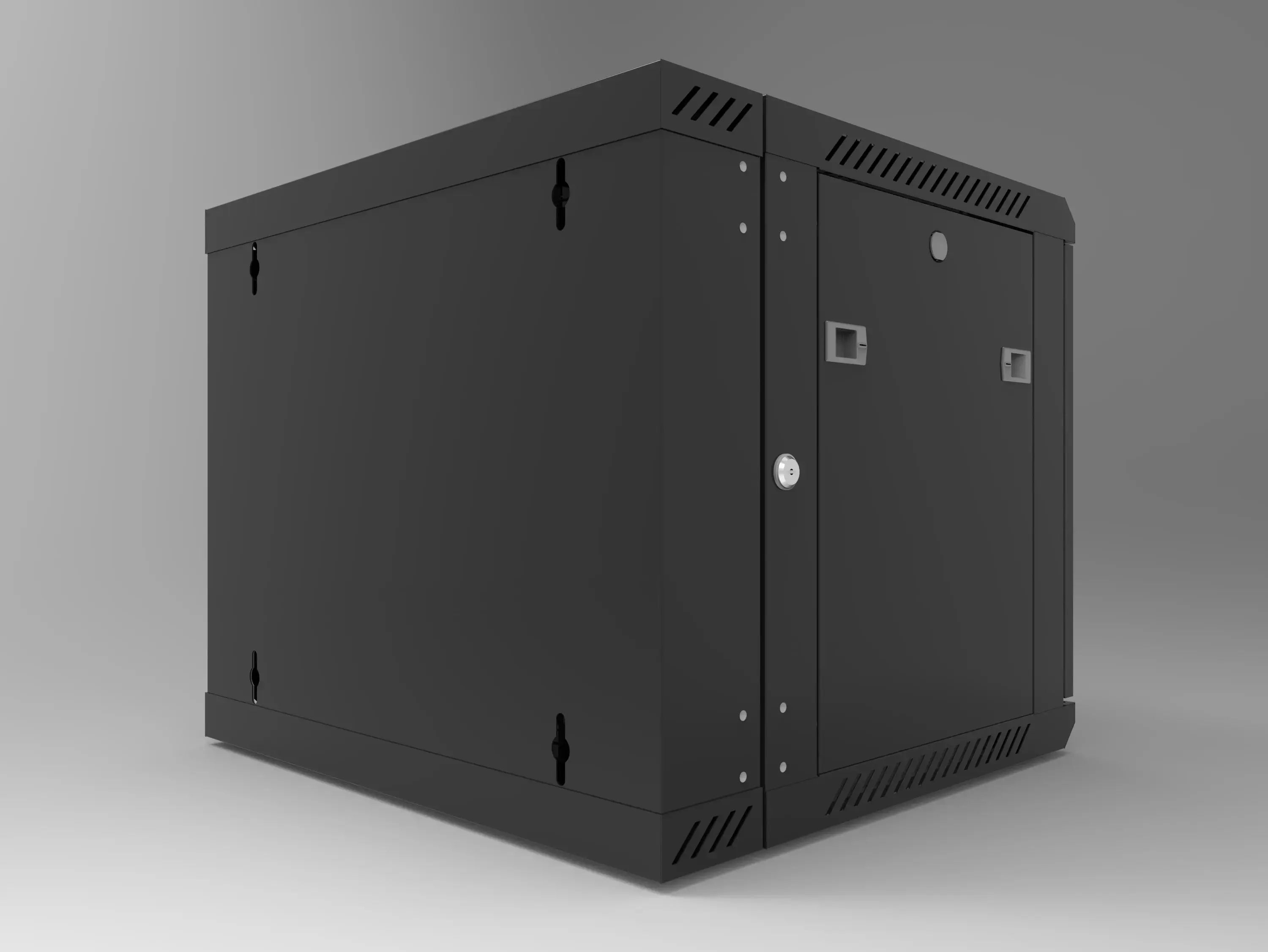 GDWB66093NB Indoor 9U Wall Cabinet Black Globall