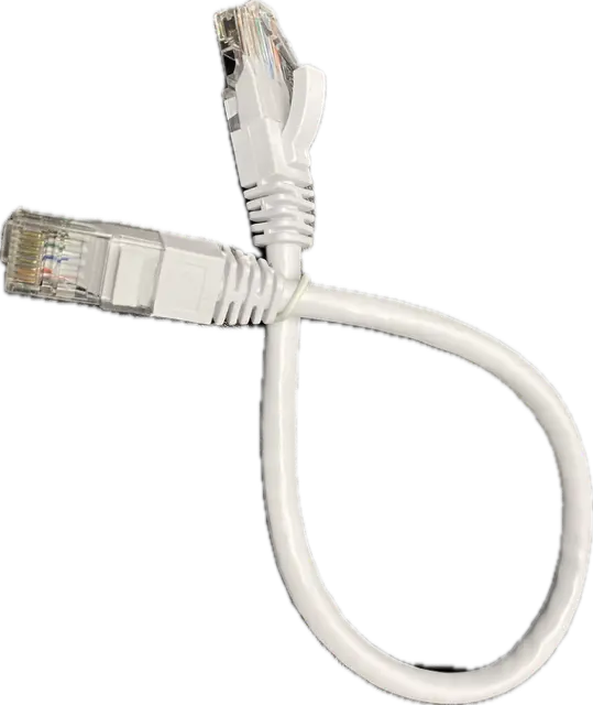 GDWBPC-UTP-RJ45-C6-25F-WH Patch Cord CAT6 25' WH Globall