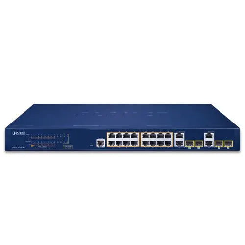 GS-4210-16P4C (V3) 16-Port 10/100/1000T 802.3at PoE + 4-Port Gigabit TP/SFP Combo Managed Switch - Planet Planet
