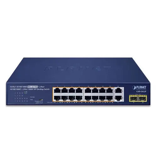 GSD-2022P 16ports Gig + 2 postr gig + 2 SFP Planet