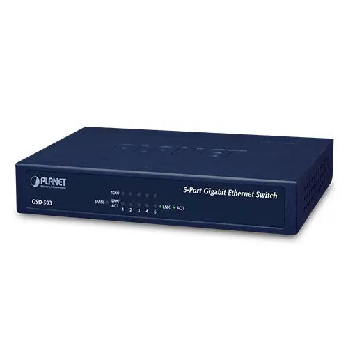 GSD-503 5-Port 10/100/1000Mbps Gigabit Ethernet Desktop Switch Planet