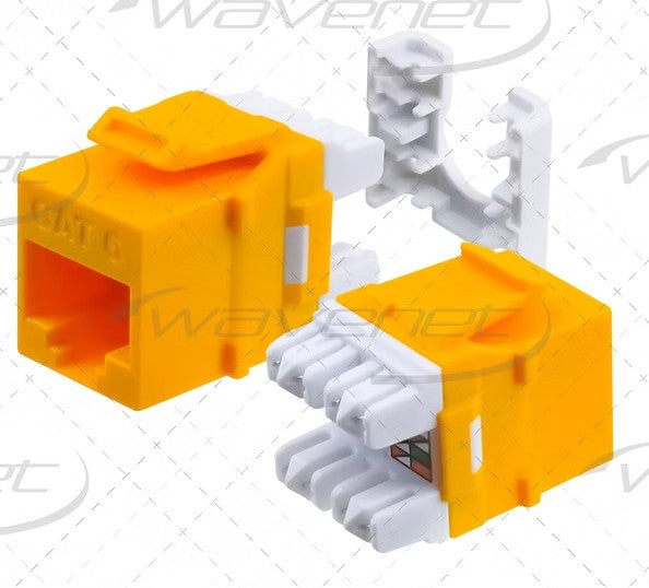 HD-6EKSJYL Yellow CAT6 Wavenet RJ45 Keystone Wavenet