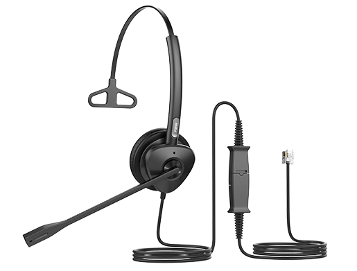 HT301 Fanvil Crystal Audio Wideband Mono Headset with QD and RJ9 cable Fanvil