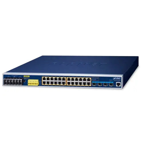 IGS-6325-24UP4X Planet Industrial L3 24-Port 10/100/1000T 802.3bt PoE + 4-Port 10G SFP+ Managed Ethernet Switch Planet