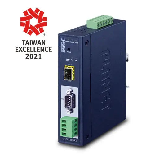 IMG-2105AT Industrial 1-port RS232/422/485 Modbus Gateway with 1-Port 100BASE-FX SFP - Planet