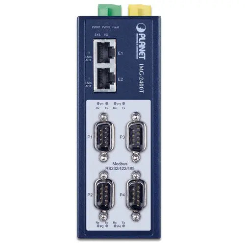 IMG-2400T Industrial 4-Port RS232/422/485 Modbus Gateway Planet