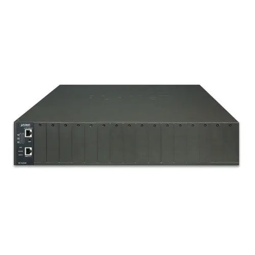 MC-1610MR48 16-Slot Managed Media Converter Chassis with Redundant Power Supply System - - Planet