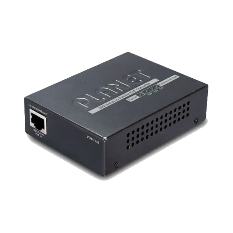 POE-165S IEEE 802.3af/at to Passive PoE Power Converter (12V/19V/24V) - Planet Planet