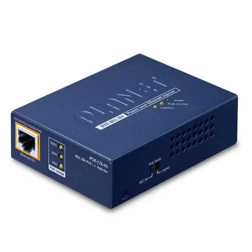 POE-176-95 Single-Port 10Gbps 802.3bt PoE++ Injector - - Planet