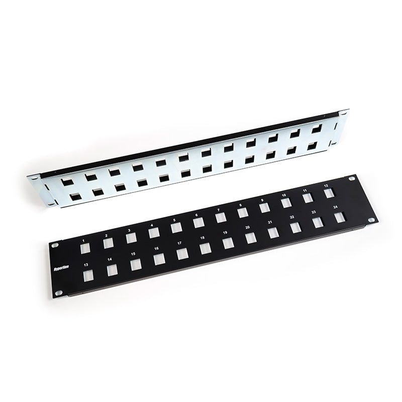 PPBL2-19-24  19" Modular Patch Panel; 24 ports 1U Hyperline Hyperline