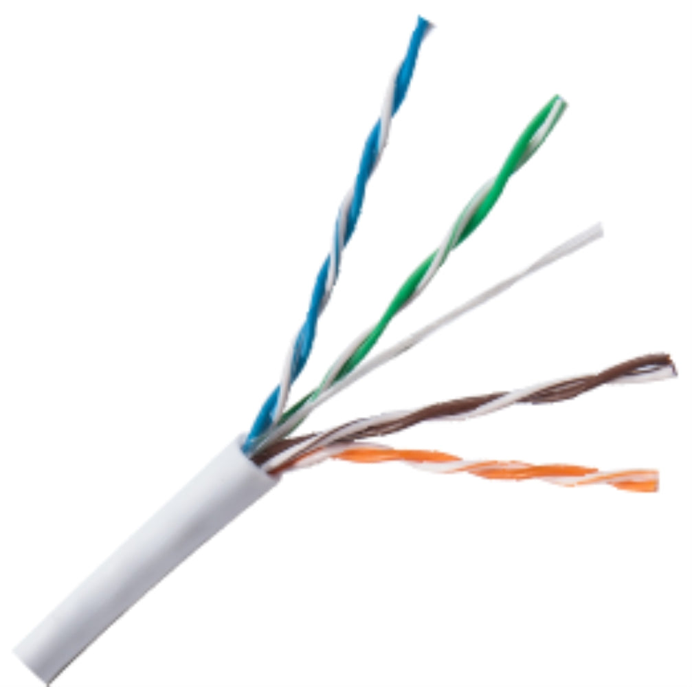 PSI-6CMRSP-WH CAT6e 4pr/23 SOL Splineless 550MHZ CMR White 1000' Box Signamax