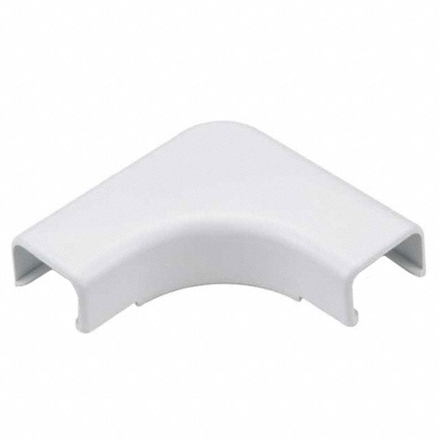 TSR1W-25-1 Elbow Cover, 3/4", 1" Bend Radius, PVC, White, 1/bag Hellermann Tyton