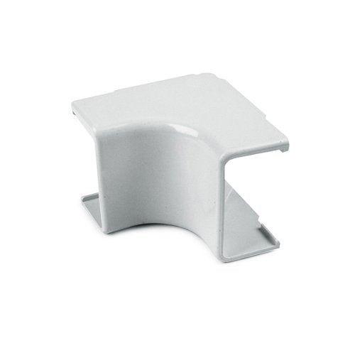 TSR2W-33-1 Internal Corner Cover, 1-1/4", 1" Bend Radius, PVC, White