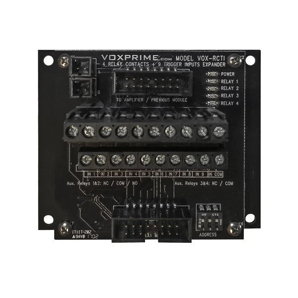 VOX-RCTI 4 Relay Contacts / 9 Trigger Inputs Module