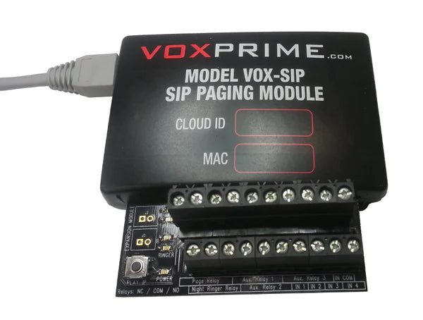 VOX-SIP Universal SIP Paging Adapter with Bell Scheduler