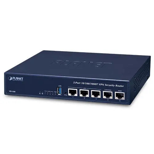 VR-100 5-Port 10/100/1000T VPN Security Router - Planet