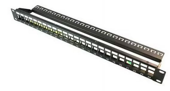 WC-BPPWM-24 Patch Panel 24 Ports Keystone Cat5/Cat6 Wavenet