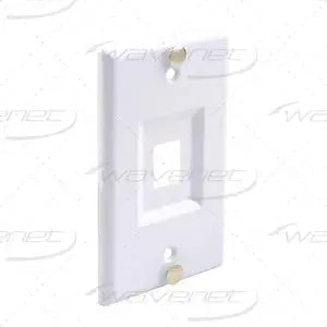 WC-WPP01WH Wall telephone plate keystone plastic White Wavenet