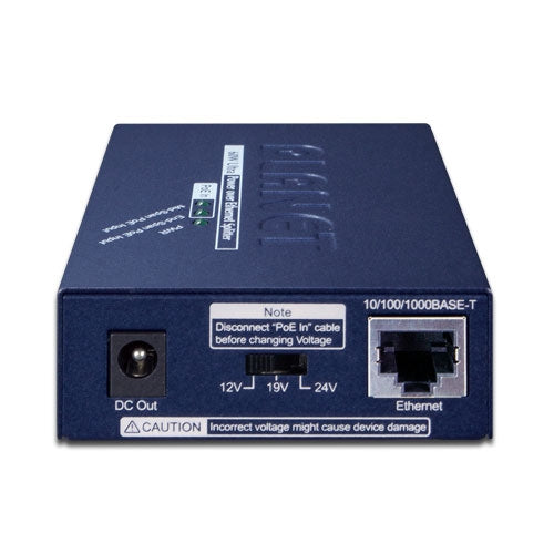 POE-171S Single-Port 10/100/1000Mbps Ultra PoE Splitter (12V/19V/24V) - -
