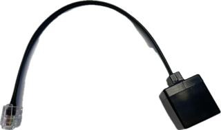 LSI-207-8 8" Extension Cord RJ11 Male -RJ11 Female pair Black Globall
