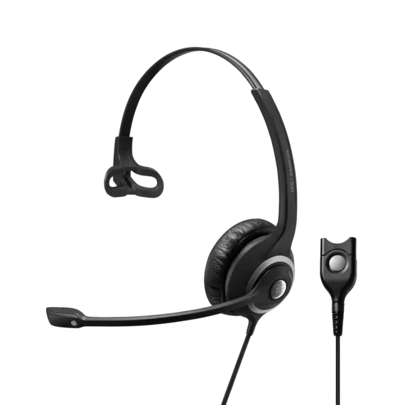 1000514   IMPACT SC230 Wired, robust, single-sided headset with Easy Disconnect, optimized for use with desk phones. Epos