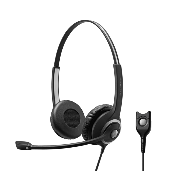 1000515 IMPACT SC260 Wired, robust, double-sided headset with Easy Disconnect optimized for use with desk phones 