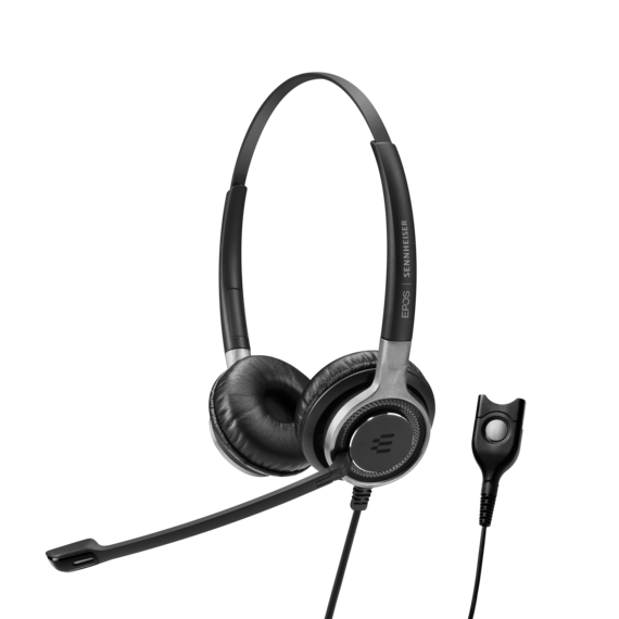 1000555 IMPACT SC660 Premium, wired, double-sided headset optimized for use with desk phones. 