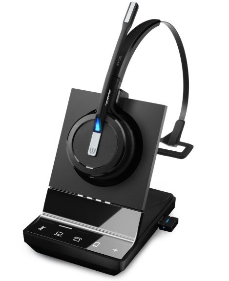 1001036   IMPACT SDW5016T - US Single-sided, wireless DECT headset with triple connectivity and three wearing styles for professionals