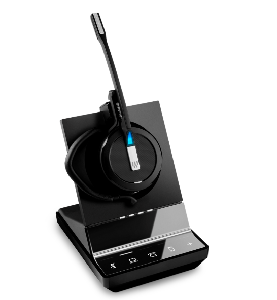 1001036   IMPACT SDW5016T - US Single-sided, wireless DECT headset with triple connectivity and three wearing styles for professionals