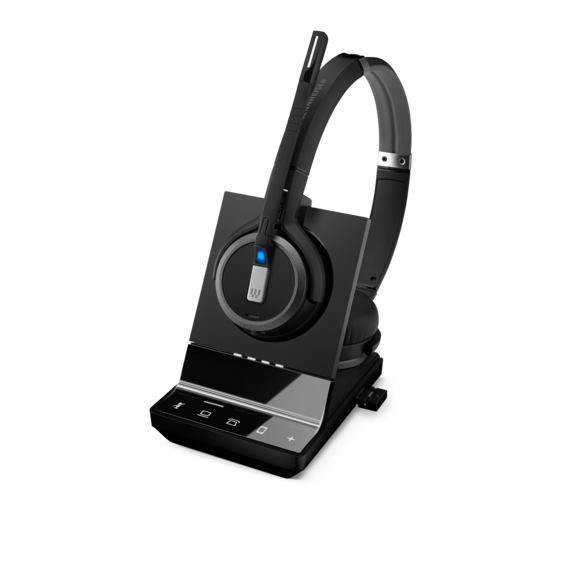 1000629 IMPACT SDW 5066 - US Double-sided, wireless DECT headset with triple connectivity for professionals using PC/softphone, desk phone and mobile. 