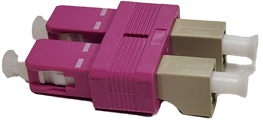 GD-FIB-1154  Converter LC (F)- SC (M), MM Duplex Pink