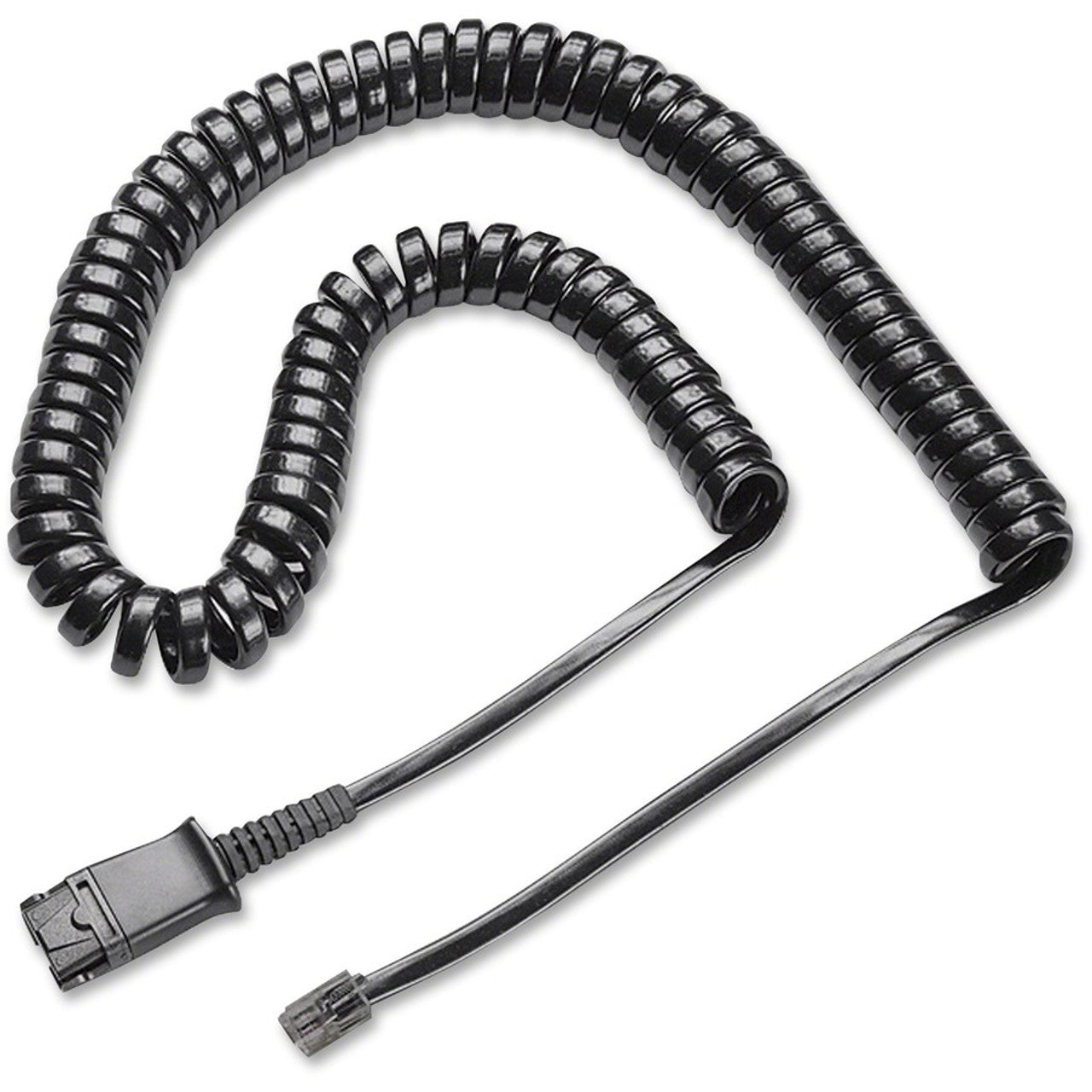 26716-01  Coil Cord to Quick-Disconnect Modular Plug,Black Plantronics